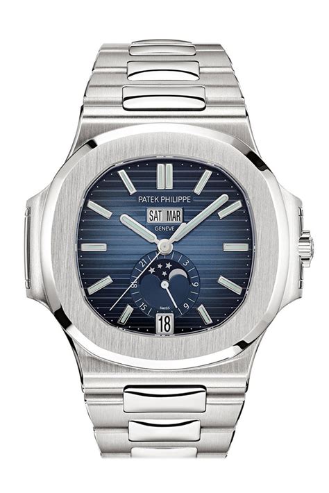 patek philippe moonphase blue dial|Patek Philippe Nautilus 5726/1A.